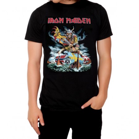 Мъжка тениска Iron Maiden в черен цвят
