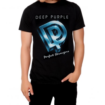 Тениска Deep Purple Perfect Strangers, черна