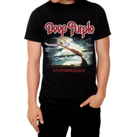 Тениска Deep Purple Stormbringer, черна