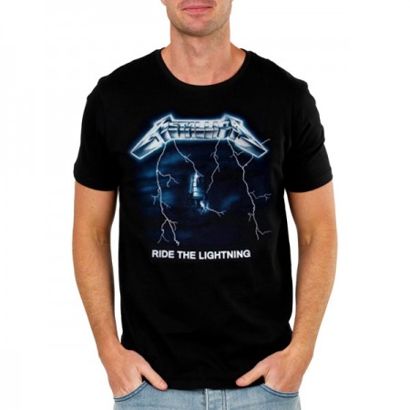Мъжка тениска Metallica Ride the Lightning, черна