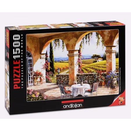 Пъзел Хасиенда сред лозята, 1500 части